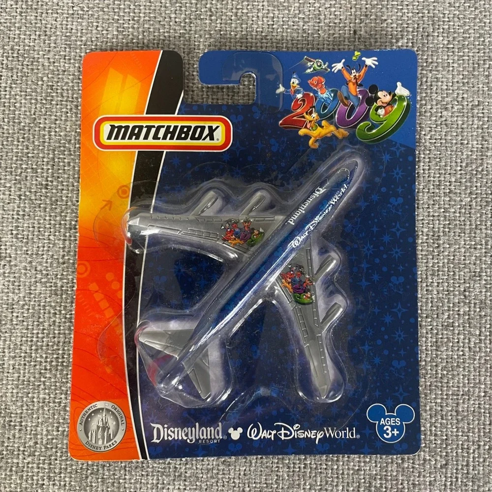 Disney Parks Matchbox Diecast Airplane Walt Disney World Disneyland 2009 Sealed